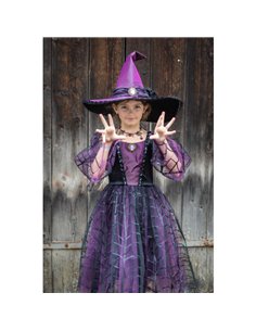 Robe de sorcière araignée avec chapeau,  taille 7-8 ans 2
