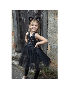 Robe de chat noir avec serre-tête, taille 3-4 ans 2