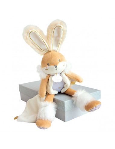 Doudou Pantin Blanc-Lapin de sucre