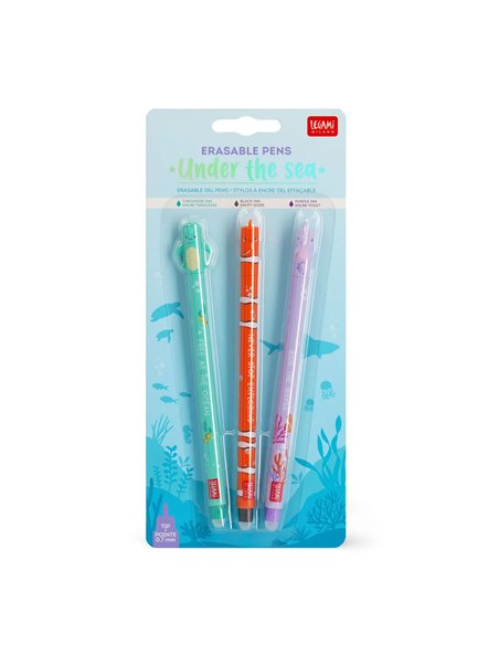  Set de 3 stylos gel effacables - Under the Sea 