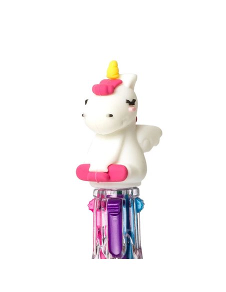 Mini Stylo legami  bille 4 couleurs - Mini Magic Rainbow - Licorne 