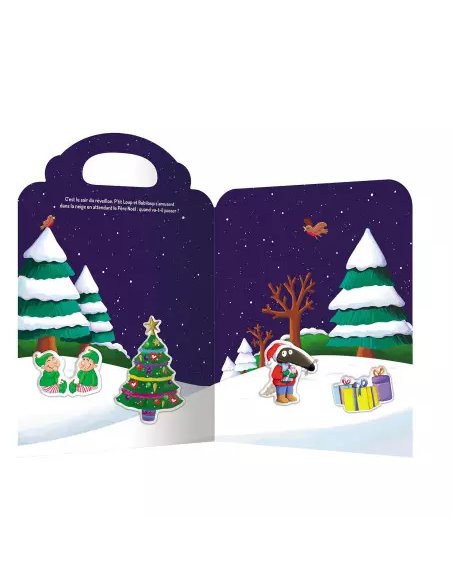 P'tit loup - Mes stickers en relief - Vive noël       