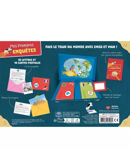 Mon coffret d'enquêtes autour du monde - 20 énigmes à lire et à résoudre