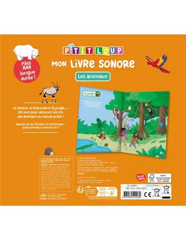 P'tit loup - Mon livre sonore - Les animaux