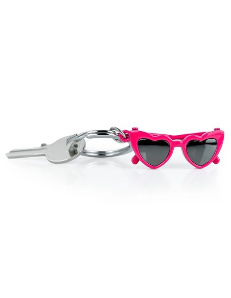 Porte-clé Lunettes Coeurs