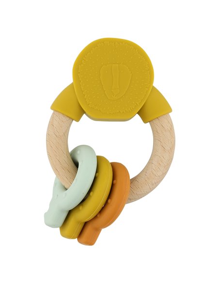 Anneau d'activités en silicone et bois - Mr lion - Trixie