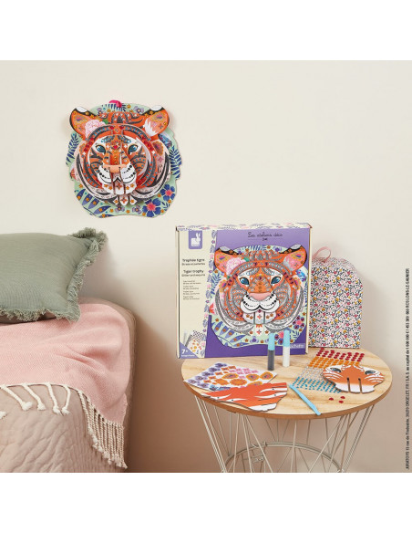 TROPHEE TIGRE STRASS ET PAILLETTES