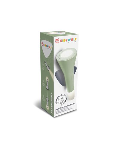 KIDYFLASHLIGHT Lampe de poche 3-en-1 verte