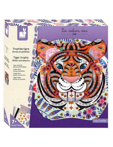 TROPHEE TIGRE STRASS ET PAILLETTES