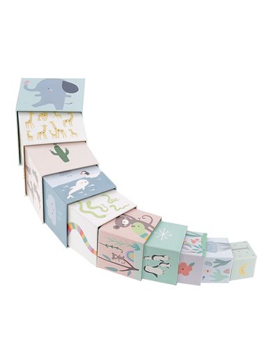  Cubes gigognes Animaux