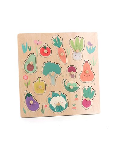  Encastrement boutons bois Légumes du jardin  