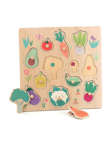  Encastrement boutons bois Légumes du jardin  