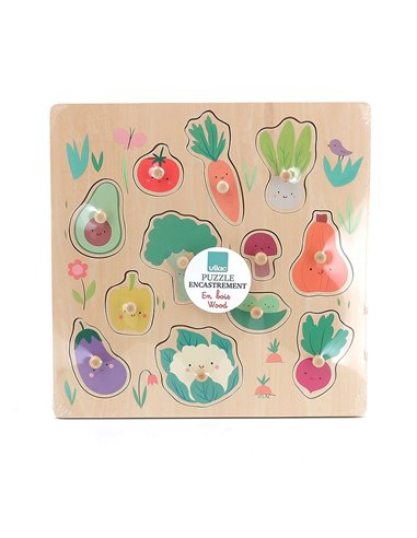  Encastrement boutons bois Légumes du jardin  