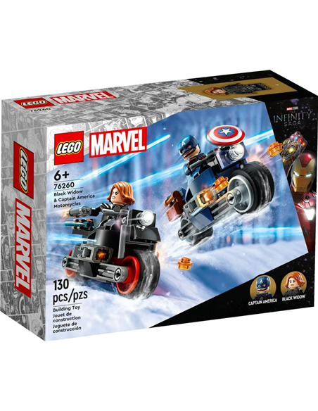 LEGO®MARVEL SUPER HEROES™ 76260 - LES MOTOS DE BLACK WIDOW ET DE CAPTAIN