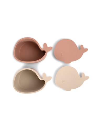  filibabba - 2 snack boxes Baleine Blush                 