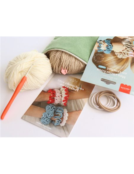 Kit DIY MERCERIE - Mes chouchous en crochet - Jean - La petite épicerie