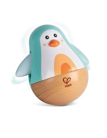 Pingouin culbuto turquoise - Hape