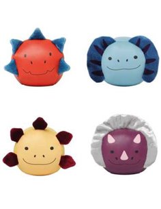 Set de 4 balles doudous - Les Amis Dinos 2
