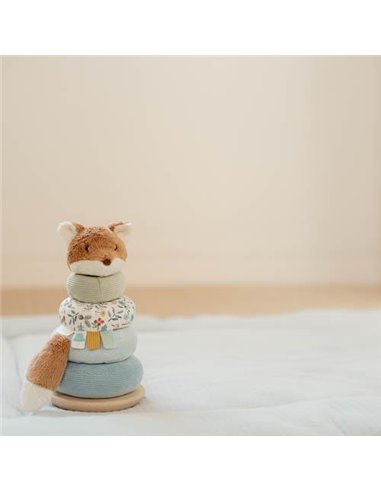 Renard à empiler doudou et bois FSC - Forest Friends