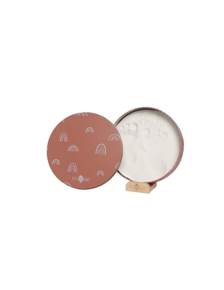 Baby Box ronde empreinte Petit Artichaut - Rainbow Terracotta