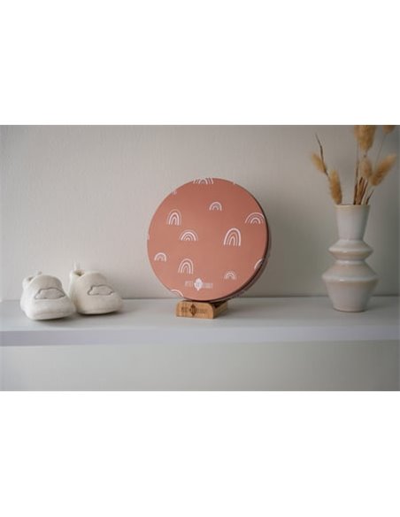Baby Box ronde empreinte Petit Artichaut - Rainbow Terracotta
