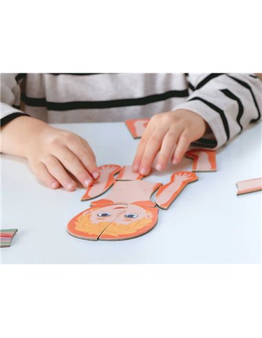 Puzzle aimanté - assemble le corps humain - Hape
