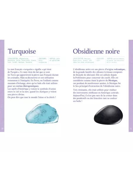 Ma bibliothèque de cristaux et pierres - Auzou