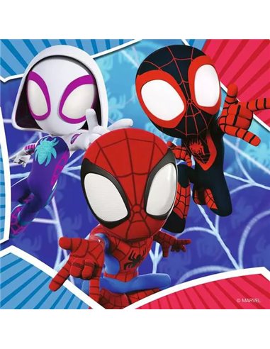 Puzzles 3x49 pièces - Spidey, le lanceur de toile