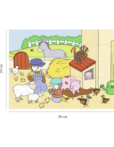 Puzzle Enfant - T'choupi à la ferme