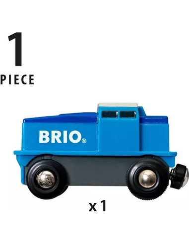 BRIO Locomotive Bleue à pile