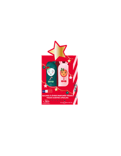 DUO BAUMES A LEVRES STARS : Baumes lèvres cerise noël et sucre d'orge  - INUWET