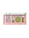 COFFRET KIDS GLITTER GIRL DORE : Strass multi usage, Baume lèvres gold, Miroir glitter, Vernis enfant - INUWET