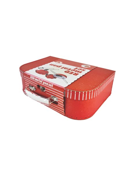 Set de Casseroles en Métal Rouge
