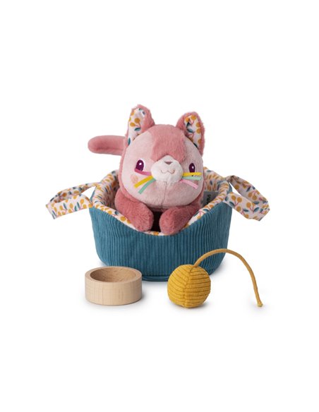 Jeanne le chat et son panier - Lilliputiens