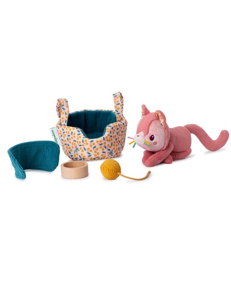 Jeanne le chat et son panier - Lilliputiens