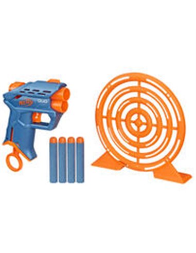 Nerf Elite 2.0 Duo Pack d'entraînement - blaster à fléchette, cible et 4 fléchettes