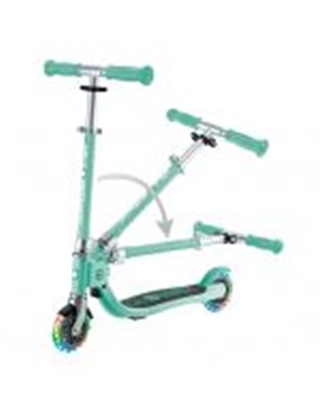 Trottinette GLOBBER 2 roues FLOW FOLDABLE JUNIOR LIGHTS - Vert Menthe