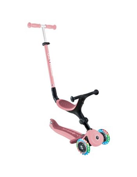 Trottinette GLOBBER évolutive GO-UP ACTIVE LIGHTS - Rose Pastel