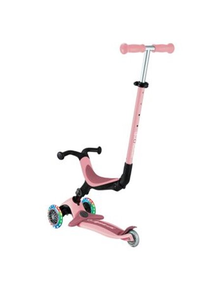 Trottinette GLOBBER évolutive GO-UP ACTIVE LIGHTS - Rose Pastel