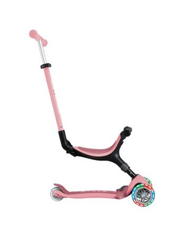 Trottinette GLOBBER évolutive GO-UP ACTIVE LIGHTS - Rose Pastel