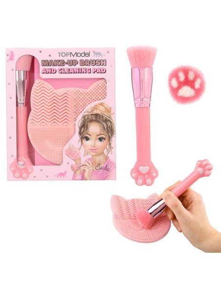 TOPModel Brosse et tampon de nettoyage Kitty BEAUTY and ME