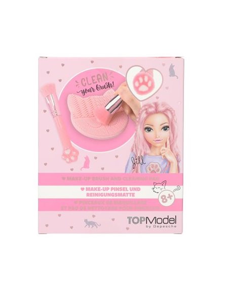 TOPModel Brosse et tampon de nettoyage Kitty BEAUTY and ME