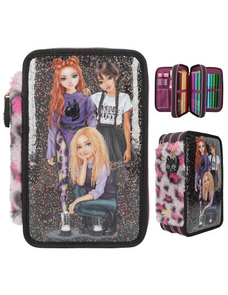 TOPModel Trousse 3 compartiments REBEL KITTY