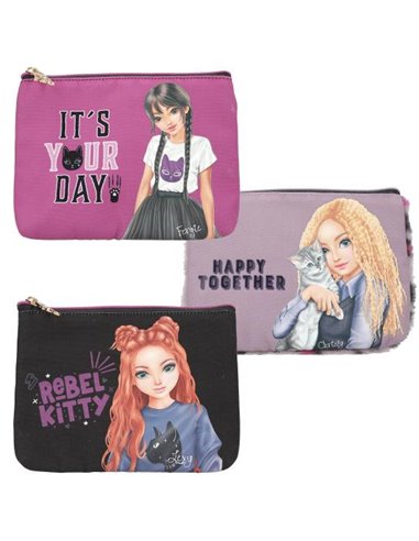 Trousse de toilette TOPModel avec écriture REBEL KITTY