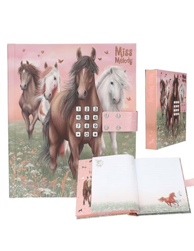 Miss Melody Journal avec code et son, motif 1