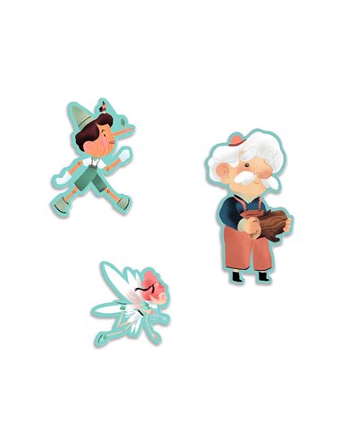 Story Puzzle - Pinocchio - 54 pcs - Djeco