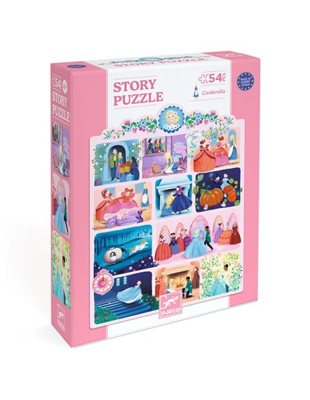 Story Puzzle - Cendrillon - 54 pcs - Djeco