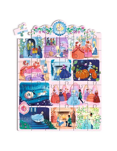 Story Puzzle - Cendrillon - 54 pcs - Djeco