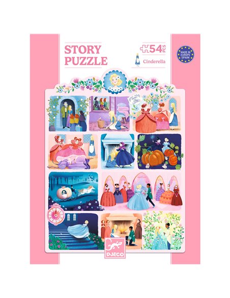 Story Puzzle - Cendrillon - 54 pcs - Djeco