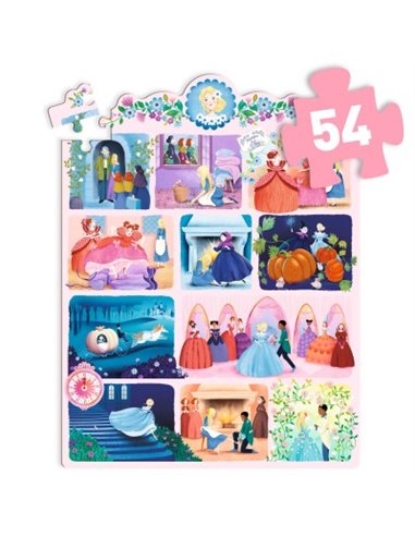 Story Puzzle - Cendrillon - 54 pcs - Djeco